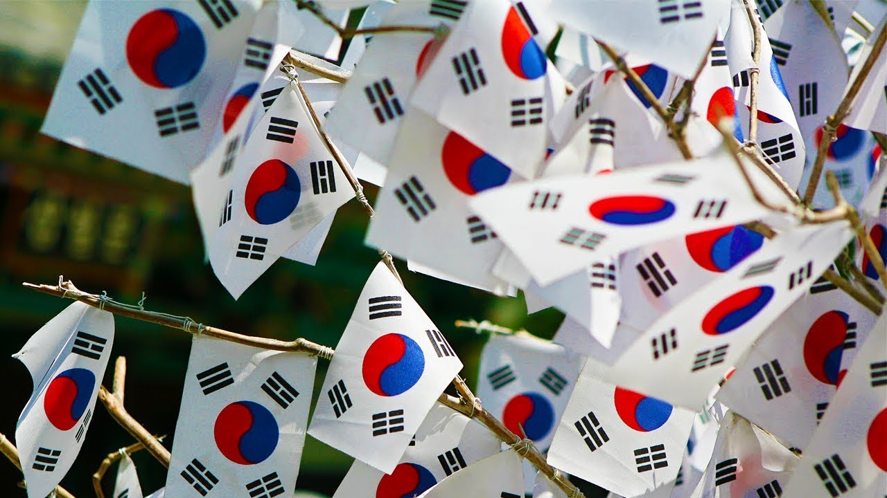 Флажки Южная Корея