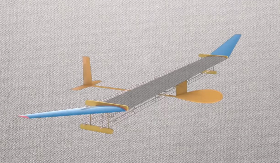 Самолет с ионным двигателем
